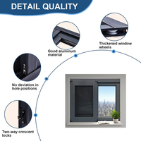 Ventanas Corredizas de Aleación de Aluminio Personalizadas por el Fabricante con Mosquitera para Uso en Hogares y Apartamentos