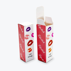 Emballage de rouge à lèvres en papier recyclé avec texture douce, fermeture simple et panneau personnalisé pour une marque narrative - Product Image 1