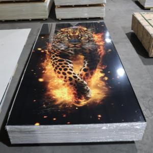 Tùy chỉnh độ bóng cao UV trang trí PVC Panel tường với <span class=keywords><strong>3D</strong></span> in ấn hổ thiết kế không thấm nước & Chống xước tường nghệ thuật hội đồng quản trị - Product Image 6