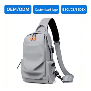 Nouveau sac de poitrine en PVC pour homme, style coréen, durable, léger, multifonctionnel, pour l'extérieur, à porter en bandoulière ou à l'épaule - Product Image 1