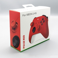 Kontroler Game Nirkabel 2.4G dengan Penerima USB, Gamepad Multi Warna Getaran Ganda untuk Xbox Series X S & PC Windows