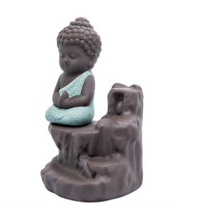 Custom <strong>Incense</strong> <strong>Burner</strong> <strong>Back</strong> <strong>Flow</strong> Tower Cones Sticks Holder Ceramic Porcelain Buddha Monk - Product Image 5