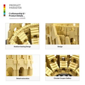 Vanger Italie Colisée de Rome antique Blocs de construction en plastique ABS Jouet de construction pour les enfants de 8 ans et plus Cadeaux pour enfants - Product Image 3
