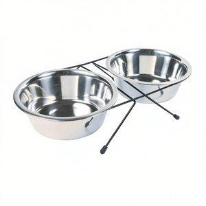 Juego de 2 Comederos para Mascotas de Acero Inoxidable de 1.8 L, 21 cm de Diámetro, Tazones Elegantes para Mayor Comodidad y Estilo - Product Image 3