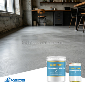 Peinture époxy pour sols à haute résistance mécanique, sans solvant, revêtement époxy pour sols, pour la rénovation des anciens sols en béton inégaux - Product Image 1