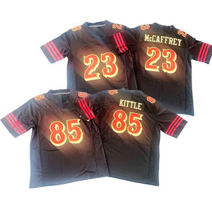 2025 2026 Nieuwe Rivaliteit Gestikte Amerikaanse Voetbaltruien 97 Bosa 23 Mccaffrey 85 Kittle 13 Purdy 42 Lott 54 Warner 80 Rijst - Product Image 2