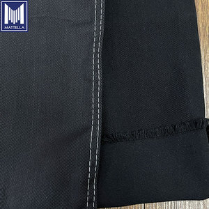 Vente en gros <span class=keywords><strong>pas</strong></span> <span class=keywords><strong>cher</strong></span> <span class=keywords><strong>mètre</strong></span> prix 9oz 10oz 11oz des deux côtés <span class=keywords><strong>noir</strong></span> couleur gauche sergé 100% coton denim <span class=keywords><strong>tissu</strong></span> pour jeans - Product Image 3