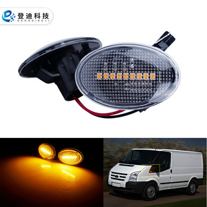 Ford Fiesta Transit KA LED Side Turn Signal Light Amber 12V <b>ABS</b> Fender Indicator Replacement Part - Product Image 1