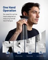 Kit de Limpieza de Oídos Recargable, Limpiador de Oídos Eléctrico, Dispositivo de Irrigación a Prueba de Agua, Presión Ajustable