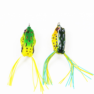 Grenouilles souples flottantes artificielles de haute qualité en pvc coloré de chine 45mm/8g, crochet VMC - Product Image 5