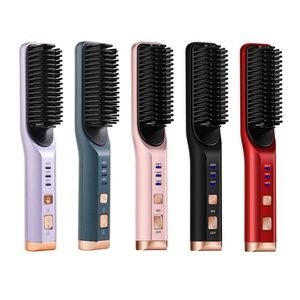 Lisseur de cheveux sans fil, fer à friser avec peigne, cadeau créatif pour homme et femme - Product Image 1
