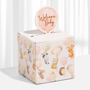 Caja <span class=keywords><strong>de</strong></span> Regalo Conmemorativa HAOXUAN <span class=keywords><strong>para</strong></span> el Primer Cumpleaños del Bebé, Diseño <span class=keywords><strong>de</strong></span> Animales <span class=keywords><strong>de</strong></span> Dibujos Animados, Empaque <span class=keywords><strong>de</strong></span> Papel Ecológico <span class=keywords><strong>de</strong></span> Alta Calidad - Product Image 4