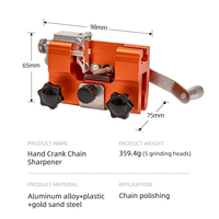 Affûteur de chaîne de tronçonneuse portable à manivelle OEM DIY pour tous modèles, en alliage d'aluminium, pour scies manuelles