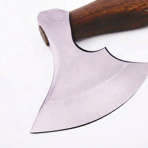 Hacha Vikinga Hecha a Mano de Acero al Carbono, Forjada a Mano, con Filo Afilado, Mango de Madera Duradero, Estilo Tradicional, para Campismo al Aire Libre - Product Image 5