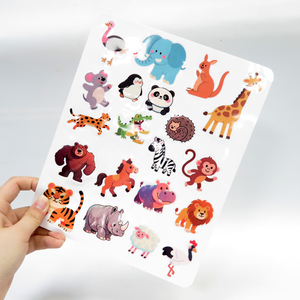 Libro de Pegatinas de Silicona Reutilizables Autoadhesivas para Manualidades, Personalizables con Animales Marinos y Gelatina para Niños - Product Image 2