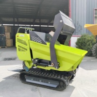 Mini-dumper diesel multifonctionnel de 800 kg avec chenilles, livraison gratuite et garantie de 2 ans