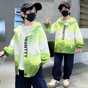 <span class=keywords><strong>Veste</strong></span> <span class=keywords><strong>fine</strong></span> en fibre de polyester imprimée pour garçons, fermeture éclair, design bicolore, pour vêtements décontractés pour enfants, <span class=keywords><strong>veste</strong></span> <span class=keywords><strong>fine</strong></span> pour garçons - Product Image 4