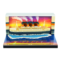 Nouveau bloc-notes 3D design Titanic, calendrier 2027, bloc-notes découpé en papier, décoration de bureau, papeterie de luxe, cadeau d'anniversaire ou de Noël