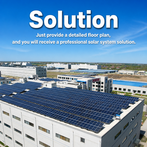 Système solaire industriel, style à inclinaison fixe, personnalisable en fonction de la région et des conditions du toit - Product Image 6