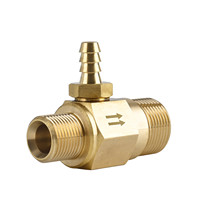 Nettoyeur à pression fixe, injecteur de produits chimiques, distributeur de savon, nettoyeur à haute pression, détergent en laiton, injecteur Venturi
