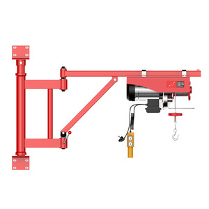 Nuovo <span class=keywords><strong>Paranco</strong></span> Elettrico Mini PA200 da 200 kg con Fune Metallica, Braccio Articolato Girevole a 360°, Staffa a Muro Certificata CE, Gru a Braccio per Officina - Product Image 3