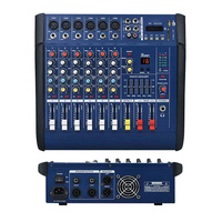Amplificateur de mixage professionnel multifonctionnel 4/6/8/12 canaux, mixeur de son portable pour les performances en direct en extérieur et le karaoké