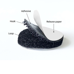 Круглый многоразовый нейлоновый клейкий крючок и круглая петля - Product Image 1