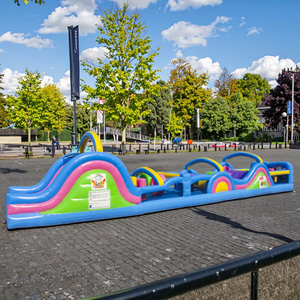 Parcours d'obstacles gonflable interactif et coloré, équipement <span class=keywords><strong>de</strong></span> jeu avec une capacité <span class=keywords><strong>de</strong></span> 500 kg, matériau PVC, taille personnalisable - Product Image 2