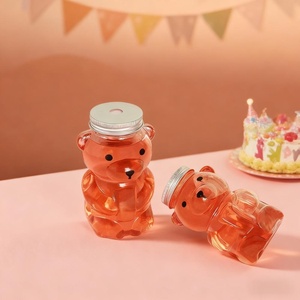 Hot-bán 500ml sáng tạo Gấu Panda hình nhựa đồ uống <span class=keywords><strong>container</strong></span> sữa trà Pet nước trái cây đồ uống kẹo chai với vít cap - Product Image 5