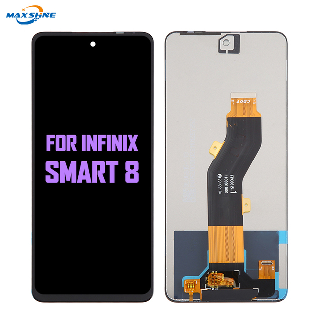 Original Assembly Service Pack for Infinix Smart 8pro TFT Material LCD With Frame Housing Repaired Mobile Phone Parts Wholesale