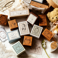 Tampon encreur personnalisé en bois avec logo gravé, adresse de retour, cadeau de mariage, sceau artisanal fait main, signature professionnelle