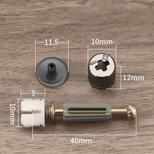 Furniture Hardware <b>Cabinet</b> Fitting Plastic Accessories Mini Fixing Connecting Rod Bolts Zinc Plated Cam <b>Lock</b> Bolt Screw - Product Image 4