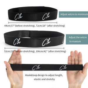 شعار مخصص قابل للتعديل الشعر المستعار قبضة شريط مرن مع هوك وحلقة إغلاق - Product Image 2