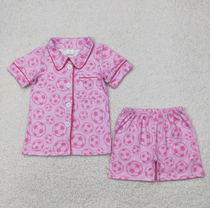 Conjunto de Ropa Deportiva para Niñas Hermanas: Falda de Fútbol, Pantalones Cortos de Yoga, Pijama de Equipo con Botones - Product Image 4