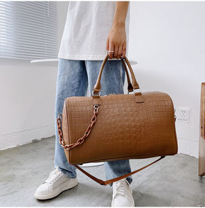 Grote Capaciteit Vintage Gym Sportopslag Waterbestendige <span class=keywords><strong>Pu</strong></span> Lederen Reis Duffle Draagtas Casual Veganistisch Lederen Plunjezak - Product Image 2