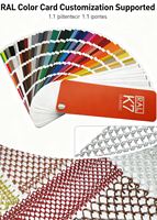 Cortina de Malla Metálica de Aluminio Anodizado Colorido, Malla de Cadena Ignífuga, Diámetro del Alambre de 1.2 mm, Abertura de 4.2 mm, para Decoración de Techo y Pared