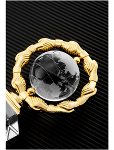 Trofeo de Cristal y Metal Personalizado con Logotipo y Texto Grabados para Premio a Tiendas, Regalo Corporativo Top 10 - Product Image 6