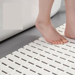 Alfombrilla de Baño Antideslizante de Fácil Limpieza, Alfombrilla de Ducha de TPE Ecológica de Secado Rápido con Orificios de Drenaje, Cuadrada, Hecha a Máquina - Product Image 5