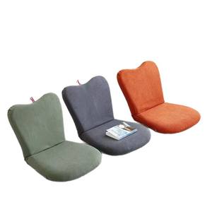 Chaise longue tatami avec dossier, chaise pliante pour l'intérieur et l'extérieur, gris, orange, vert, gris foncé - Product Image 5