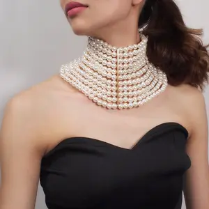 Jishhansidon — collier tendance en perles pour femme, ras du cou, bijou de dames tendance, chaîne de cuisse