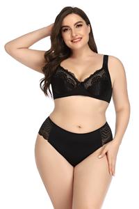 Ensemble de soutien-gorge sexy grande taille, <span class=keywords><strong>Europe</strong></span> et États-Unis, sous-vêtements sexy ultra-fins, confortables, respirants, soutien-gorge à grande taille, vente en gros d'usine - Product Image 3