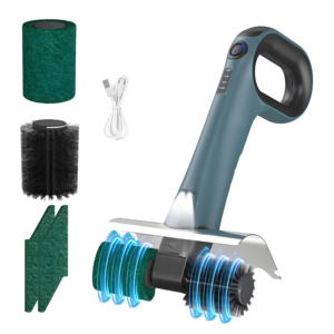 Spazzola Elettrica per Pulizia Barbecue 450 RPM IPX5, 2500mAh, Setole in <span class=keywords><strong>Acciaio</strong></span> <span class=keywords><strong>Inox</strong></span>, Doppia Testa Rotante - Product Image 1