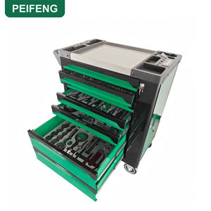 Ensemble d'outils avec armoire verte à 7 tiroirs, coffret à outils mobile personnalisable, 700 pièces, ensemble d'outils en acier au chrome-vanadium - Product Image 4