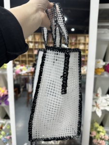 Bolsa <span class=keywords><strong>de</strong></span> Malla Resistente al Agua, Kit <span class=keywords><strong>de</strong></span> Crochet DIY, Opciones <span class=keywords><strong>de</strong></span> Color y Tamaño Personalizadas, para Deportes, Natación, Playa, Compras al Aire Libre, para Adultos - Product Image 2