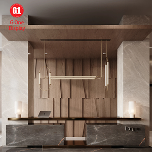 Diseño Moderno de Vestíbulo de Hotel, Mostradores de Recepción Personalizados, Sofás Cómodos para Salón, Barras Elegantes - Product Image 2