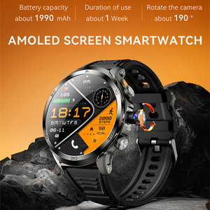 2024 New H19 phiên bản toàn cầu Smartwatch với xoay máy ảnh AMOLED hiển thị <span class=keywords><strong>NFC</strong></span> GPS Wifi 4 gam Android thông minh đồng hồ Sim Thẻ - Product Image 2