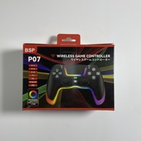 Joystick Inalámbrico para PS4/Switch/IOS/Android/PC, Controlador de Juegos RGB, Accesorios para Consola con Bluetooth, Gamepad sin Retraso