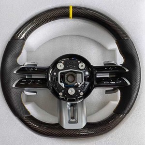 Venta al por mayor personalizado 2025 gran oferta estilo deportivo clase G fibra de carbono Alcantara volante de cuero para <span class=keywords><strong>Mercedes</strong></span> <span class=keywords><strong>Benz</strong></span> AMG - Product Image 3