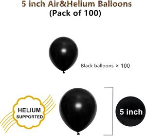 Ballons en latex naturel mat de couleur unie, imprimés sur mesure, toutes tailles, vente en gros d'usine, Halloween, Noël, article unique - Product Image 5
