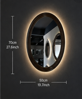 Cermin Dinding LED Pintar Persegi Panjang Desain Modern IP44 untuk Salon dan Kamar Mandi, Pasokan Langsung Pabrik, Mendukung OEM/ODM